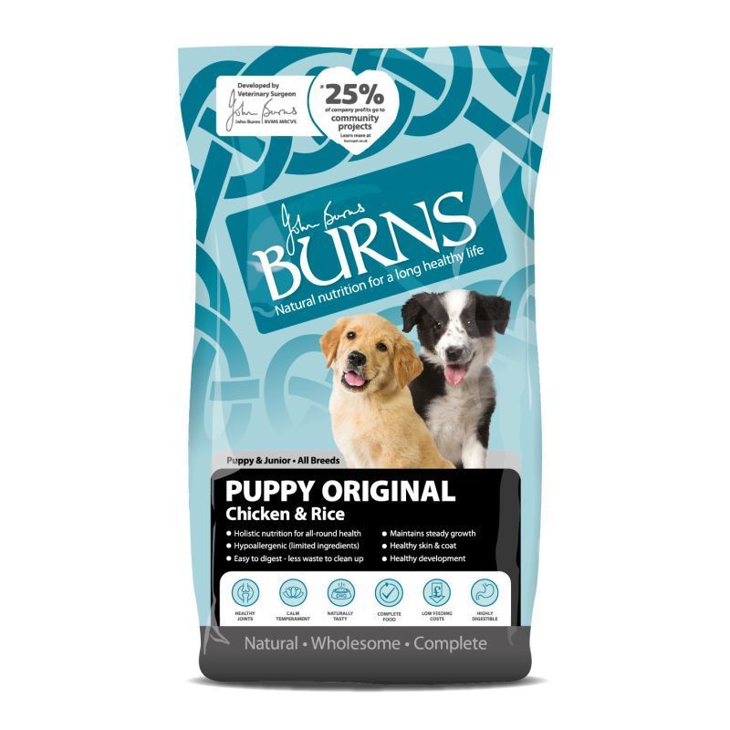 Burns Dog Food Puppy Original Chicken & Rice 12kg